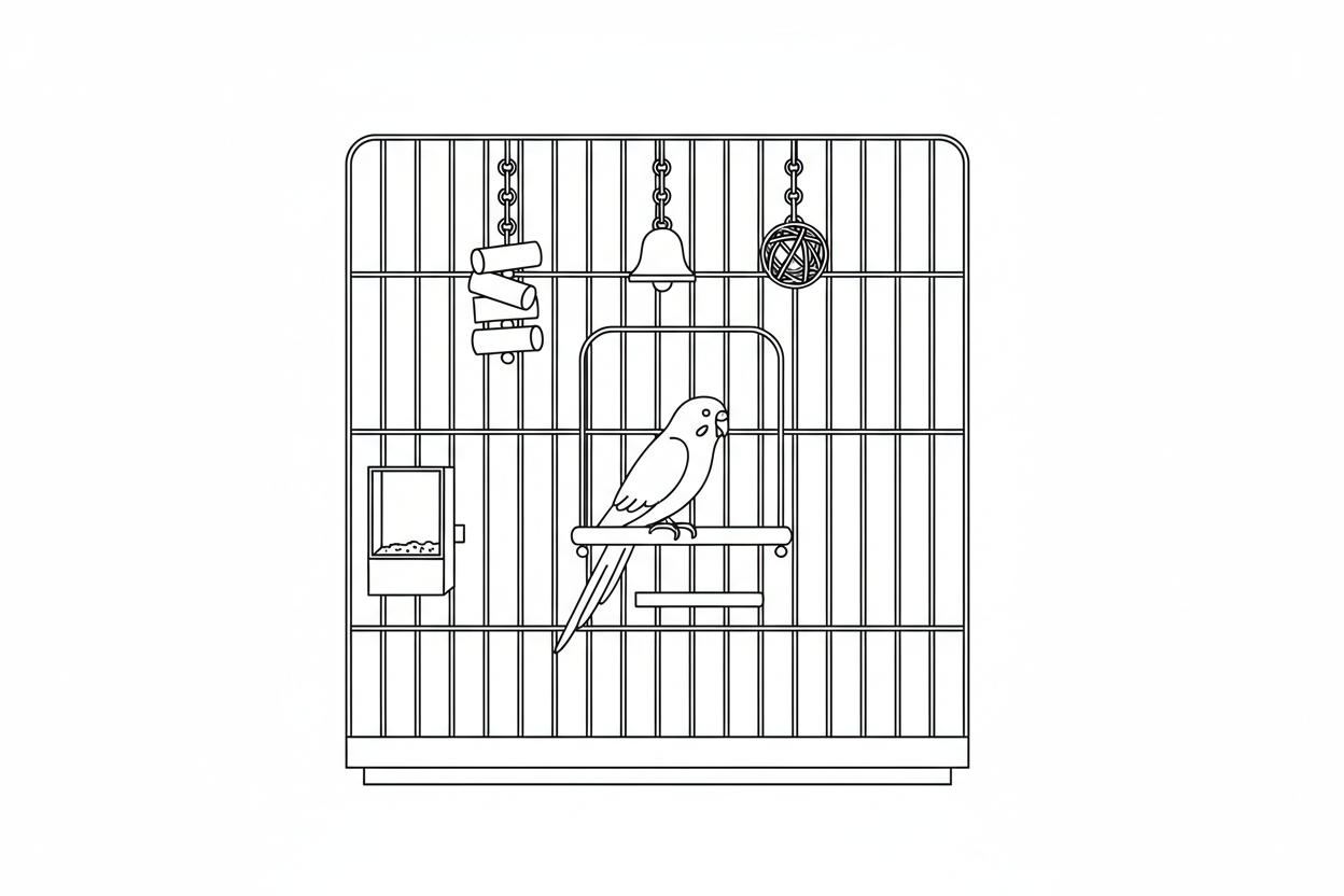 Bird Care Essentials: Cages, Perches, Feeders & Enrichment