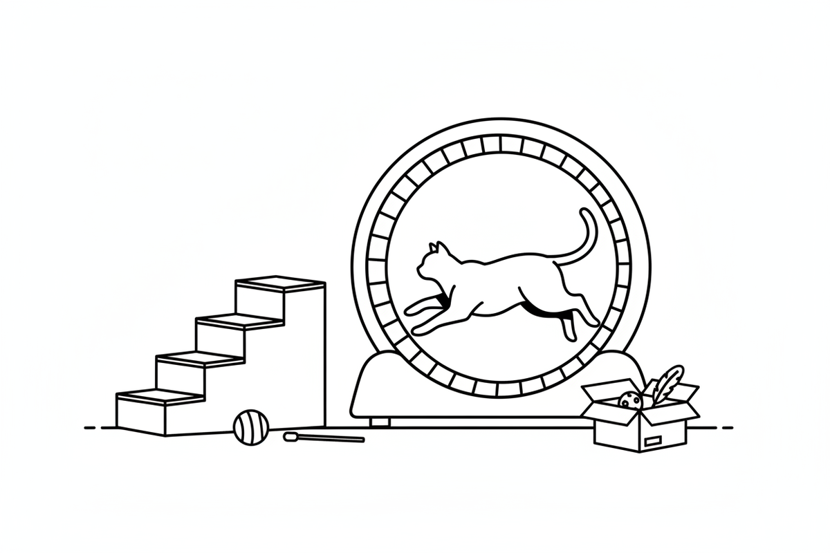 Cat Fitness & Exercise: Treadmill Wheels, Steps & Enrichment
