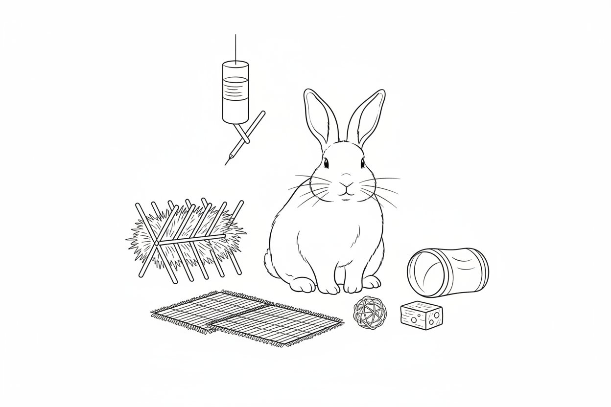 Rabbit Care Essentials: Hutches, Hay, Pellets & Enrichment Toys