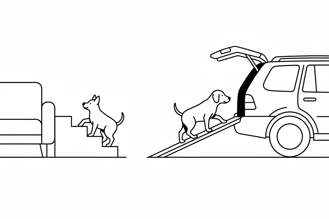 Dog Mobility & Comfort: Stairs, Steps & Ramps for Small Dogs & Seniors