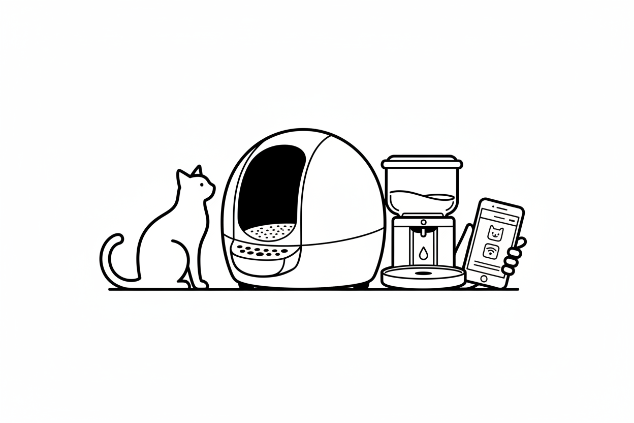 Smart Pet Tech: Self-Cleaning Litter Boxes, Water Dispensers & App-Controlled Gadgets