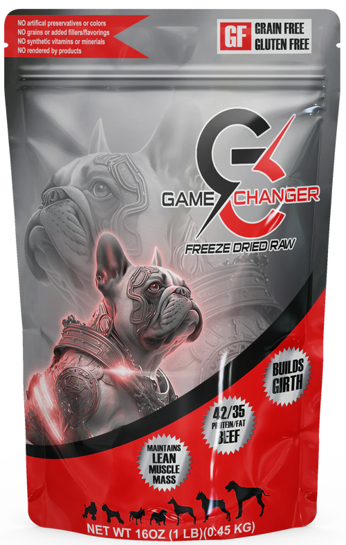 Bully Performance Game Changer Freeze-Dried Raw Beef Dog Food 1lb