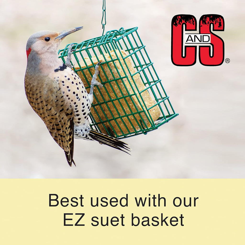 C&S Nutty Suet Treat 11.75 oz Wild Bird Suet Cake Seeds & Nuts Year-Round