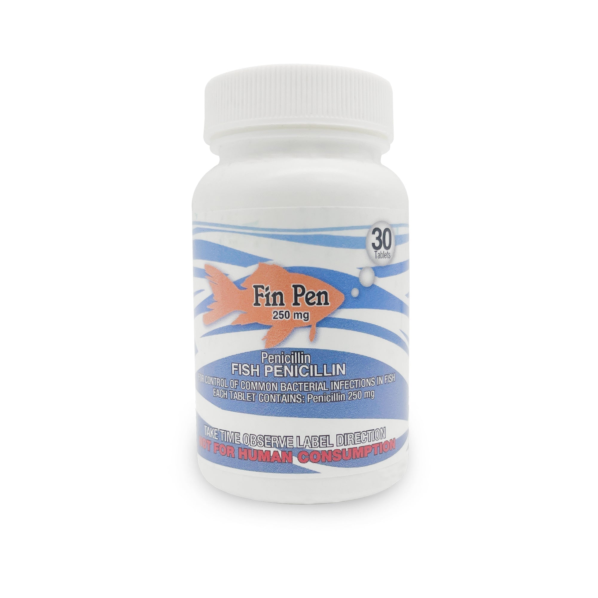 Fin Pen 250mg Capsules for Aquarium Fish – 30 Count – Water Care Support