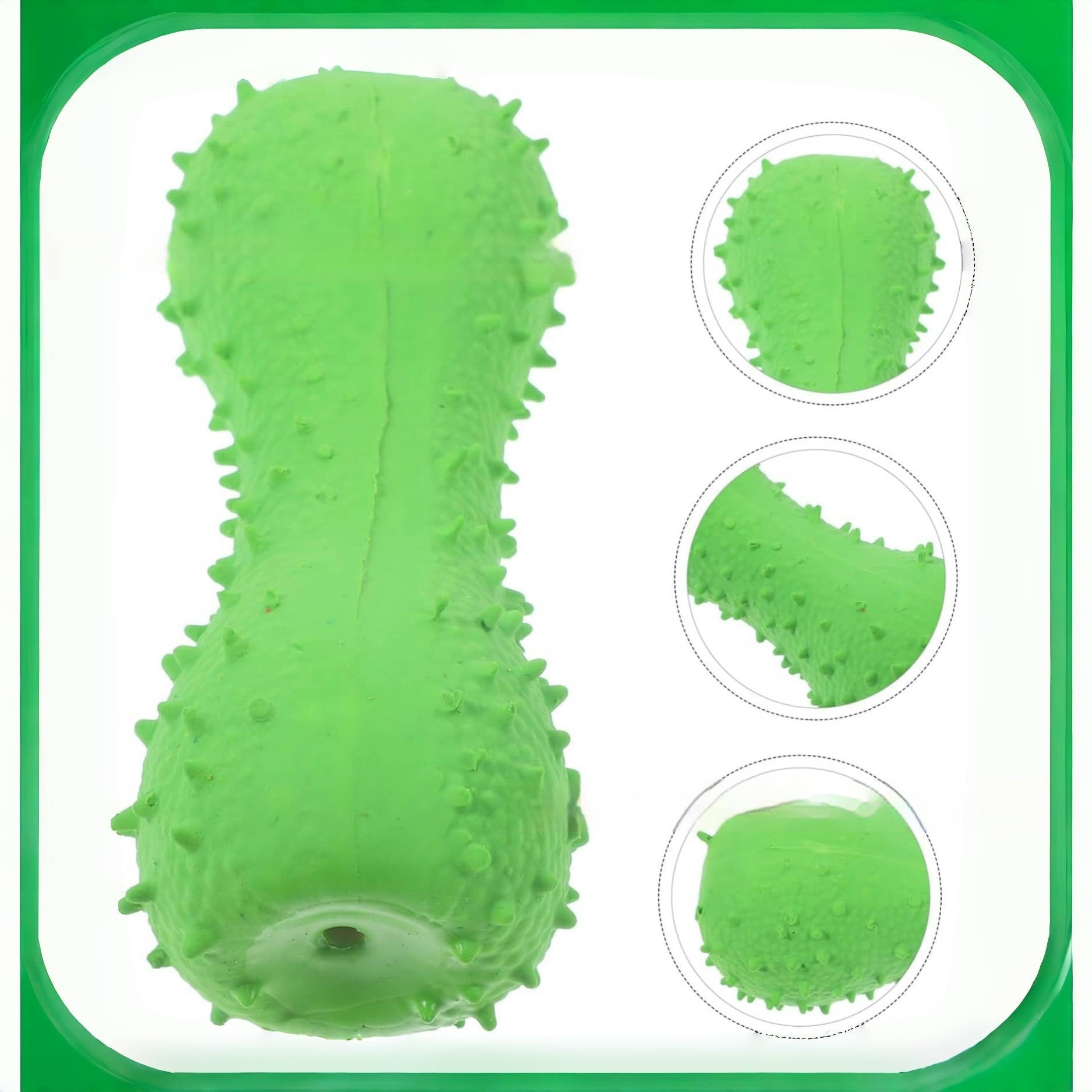 Pet Latex Toys Barbed Bone Sound Toy Tooth Cleaning