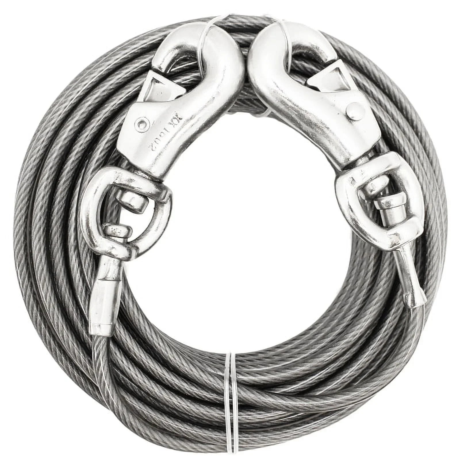 Boss Pet Super Beast XXL Dog Twin-Swivel Vinyl Coated Tie-Outs 40ft Up 250lbs