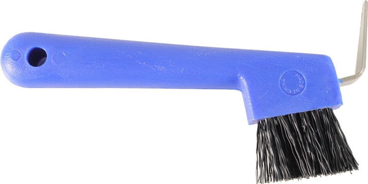 Rubber Hoof Pick & Brush for Horses, Assorted Colors