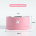 Pet Stainless Steel Anti-tumble Drinking Dog Food Rice Basin
