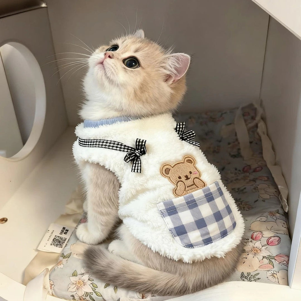 Cat Clothes Autumn And Winter Style Anti-shedding Warm Fleece Clothing
