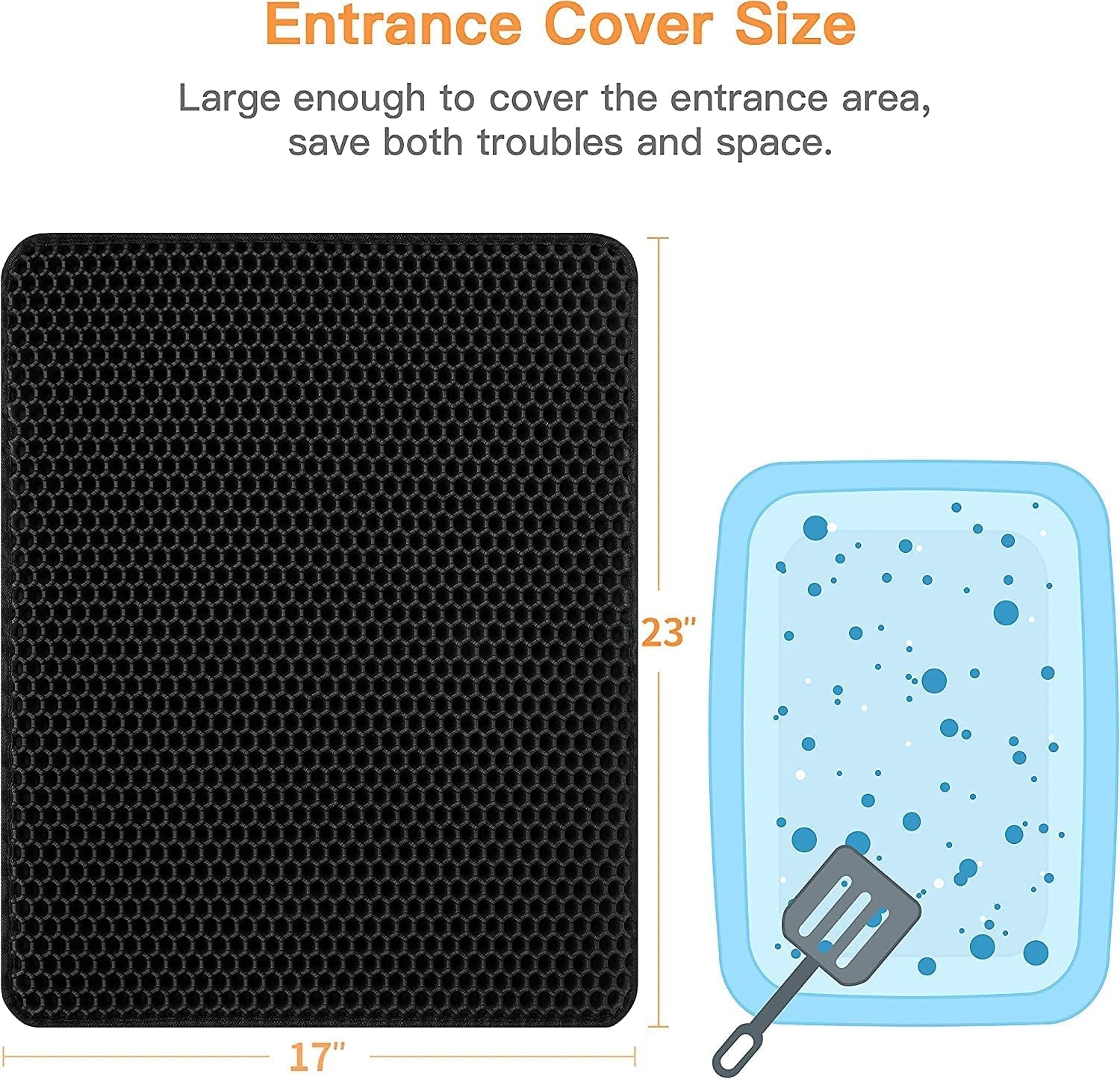 Conlun Cat Litter Mat Cat Litter Trapping Mat