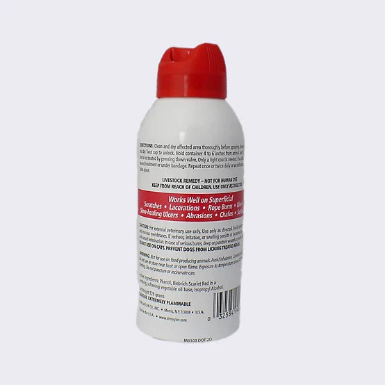 Dr. Naylor Red-Kote Veterinary Antiseptic Aerosol for Horses Livestock 5 oz.