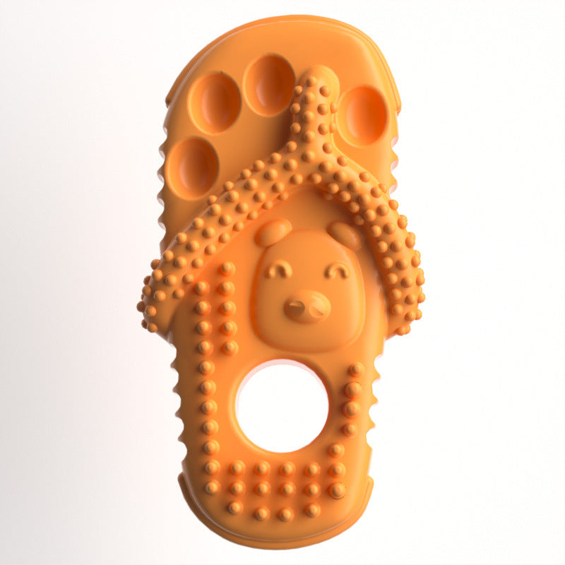 Pet Dog Chewing Toys, Slippers, Teething Toys For Puppies, Durable Rubber Shoes And Slippers, Cleaning Teeth And Protecting Oral Health