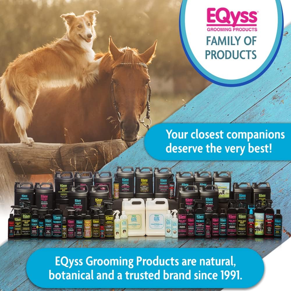 EQyss Survivor Mane & Tail Detangler 8 oz. Safe for Foals Mares Ponies & Horses