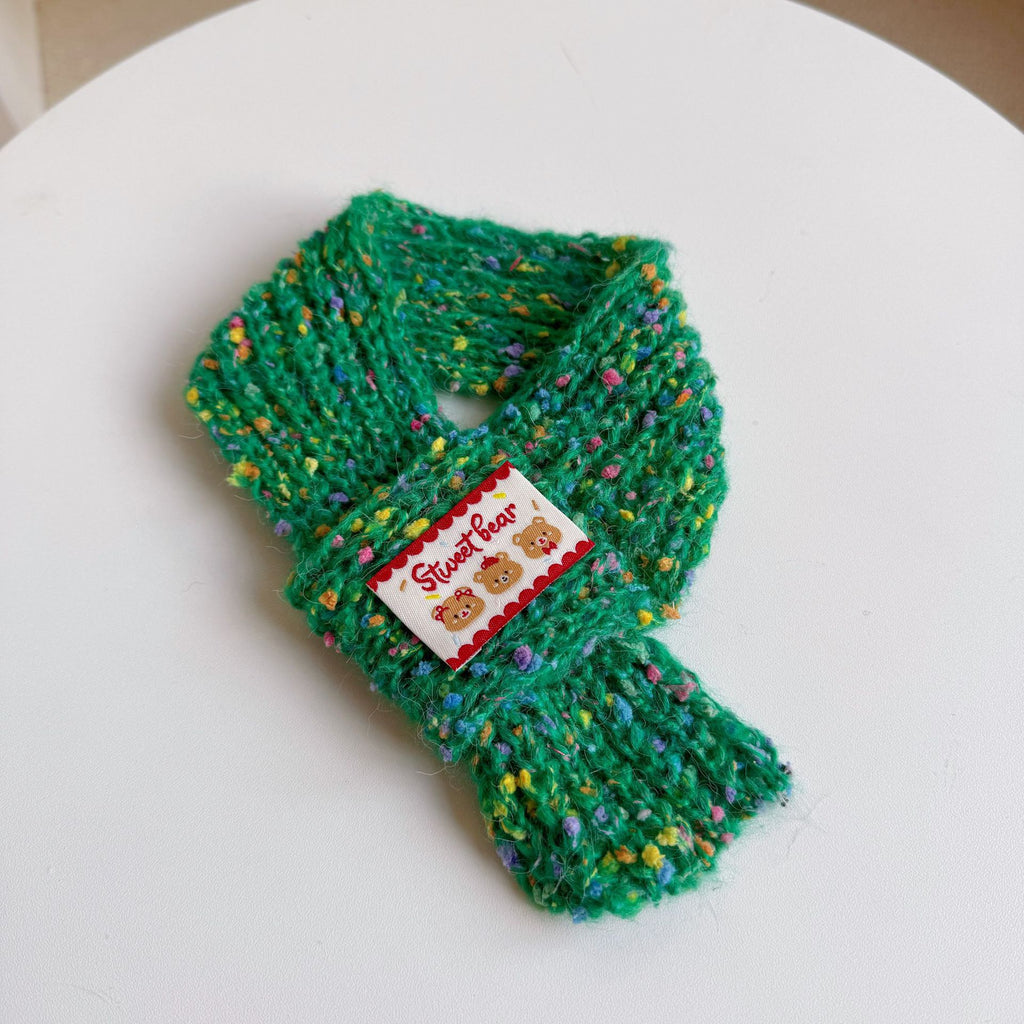 Knitted Warm Bib And Saliva Towel For Dogs
