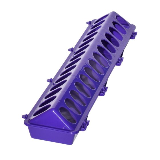 Little Giant 20" Plastic Flip-Top Poultry Ground Feeder, Purple Chickens Birds 2-Pack