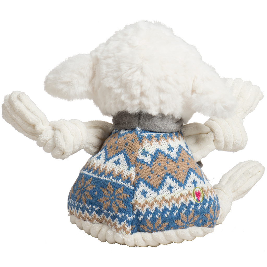 Leo Lamb Plush Dog Toy Knottie®