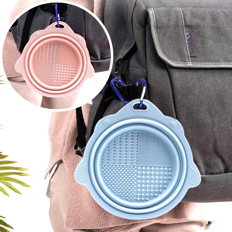 Factory Wholesale Silicone Folding Bowls For Cats And Dogsportable