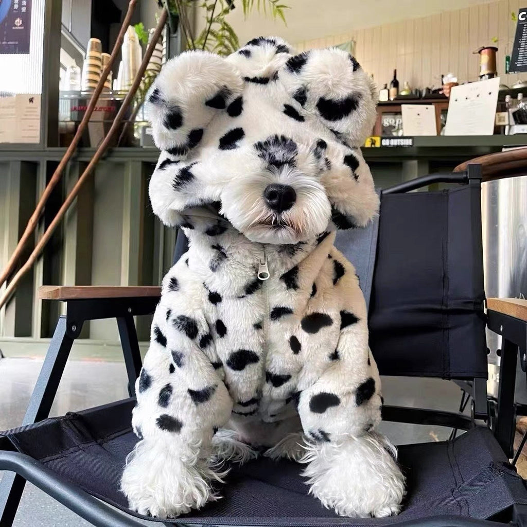 Dog Clothing Thickened Warm Fur Coat