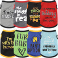 Dog Shirt Set 8 Pack Breathable Puppy Clothes Summer Fall XS-3XL