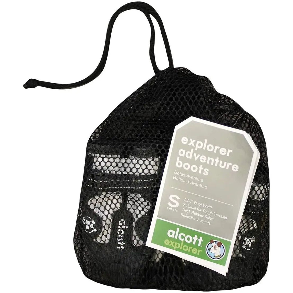 Alcott Explorer Adventure Dog Boots, Grey& Black Medium