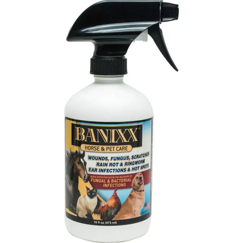 Banixx Horse & Pet Care Spray 16 oz – Skin & Coat Care Solution – USA Made – Steroid-Free