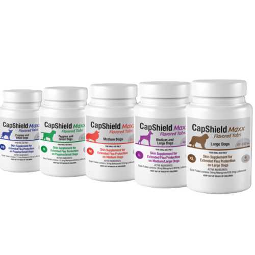 CapShield Maxx Flavored Flea Tabs for Dogs LG 46-90lbs, 6-Count