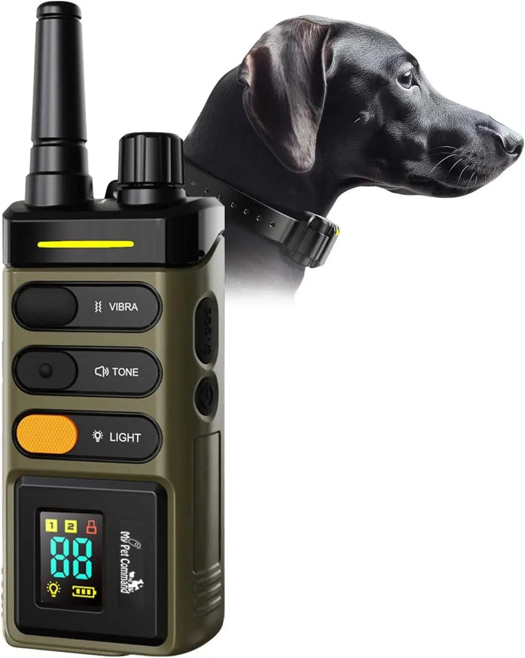 Dog Training Collar for up to 2 Dogs Remote Waterproof Rechargeable 1 Mile Range