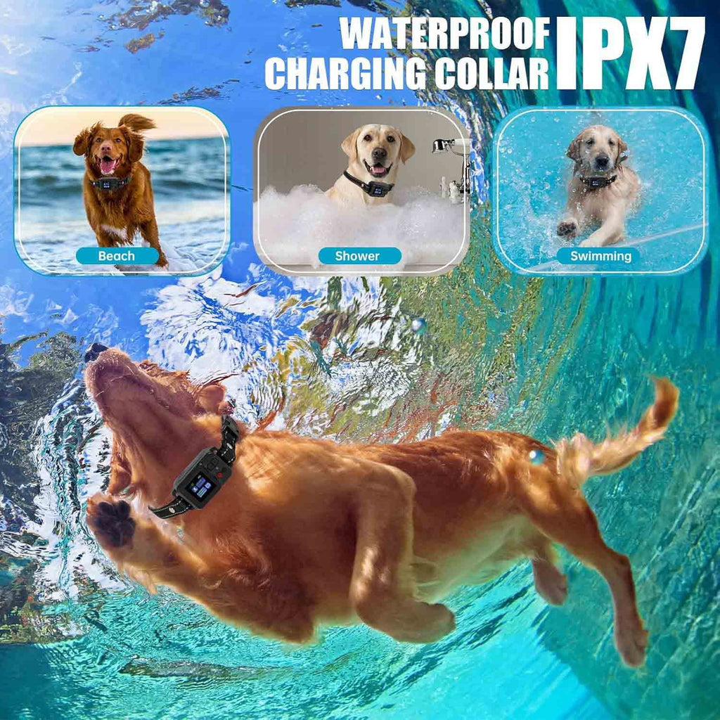 GPS Wireless Dog Fence System Rechargeable Waterproof Training Collar