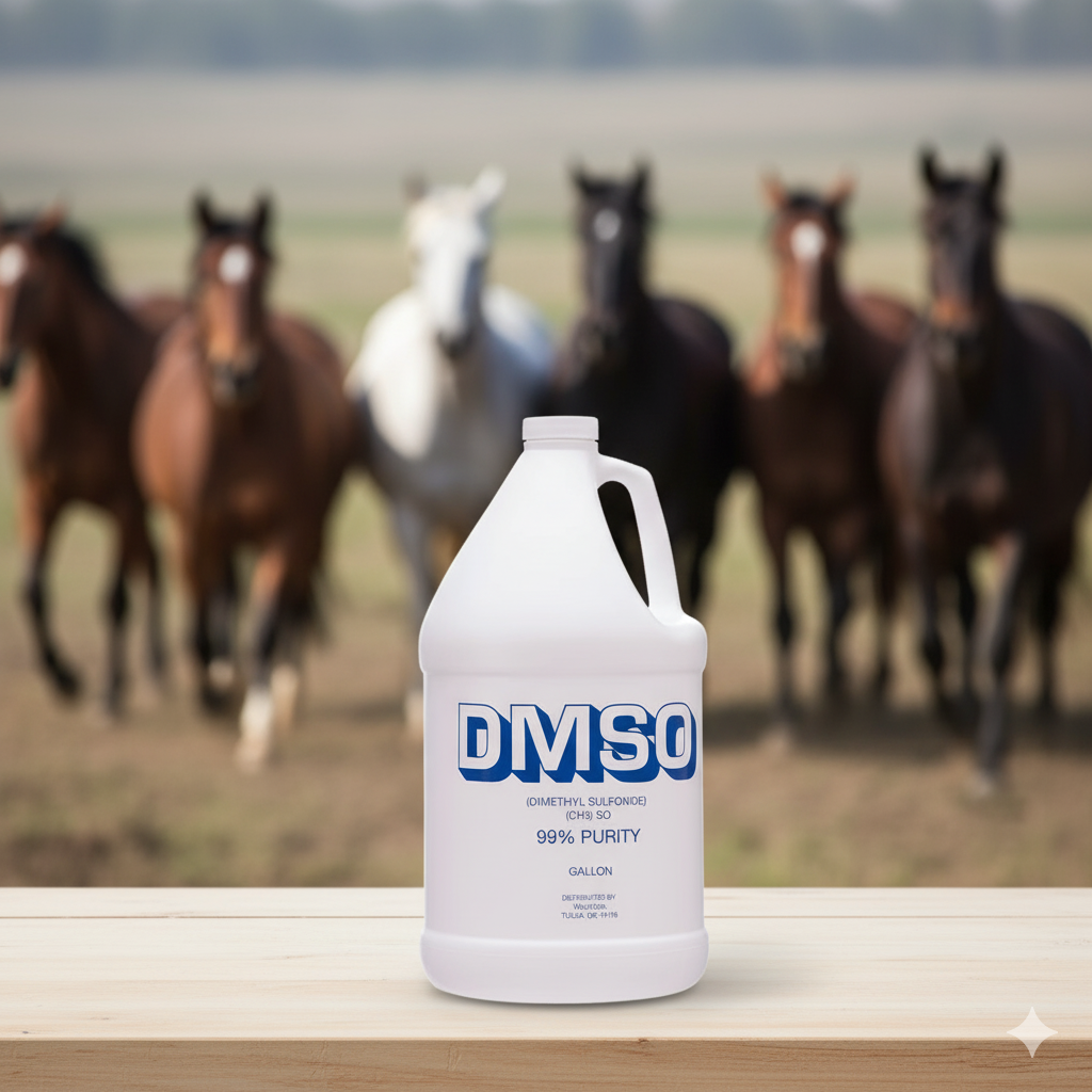 DMSO Liquid 1 Gallon 99% Pure Dimethyl Sulfoxide Horse Joint Arthritis Pain Relief