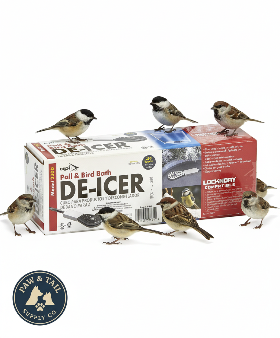 API Bucket & Bird Bath De-Icer 200W Safe Thermostat Water Heater Outdoors