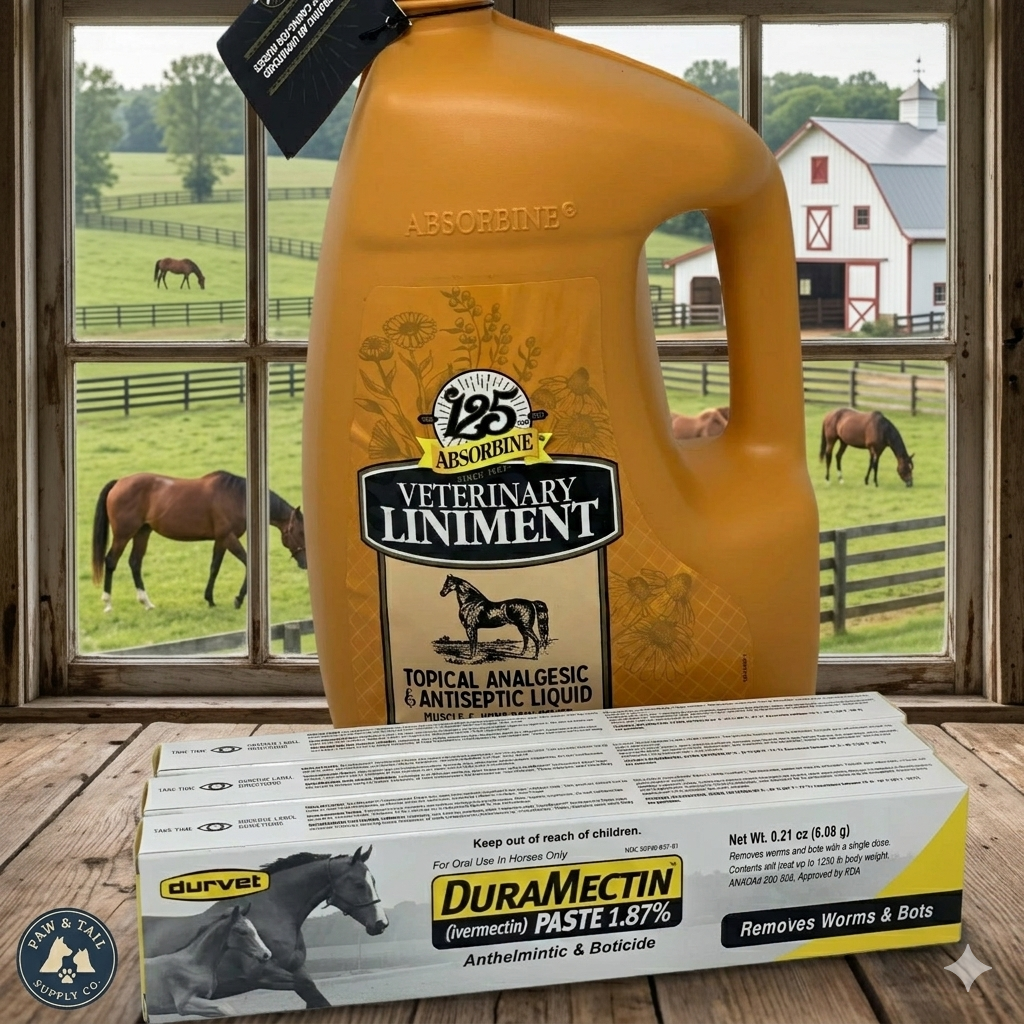 Absorbine Liniment and Wormer bundle Gallon Plus 3-Pack Wormer Bundle