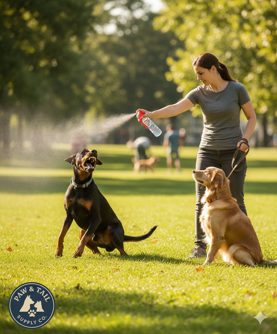 Halt Dog Repellent Spray 1.5 oz Effective Safe Capsaicin Defense for Dogs 2-Pack
