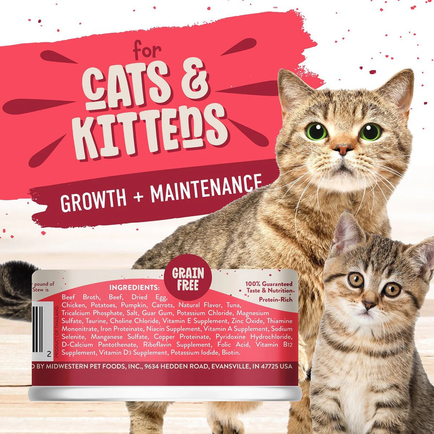 Earthborn Grain Free All Life Stages RanchHouse Stew Wet Cat Food (5.5oz)