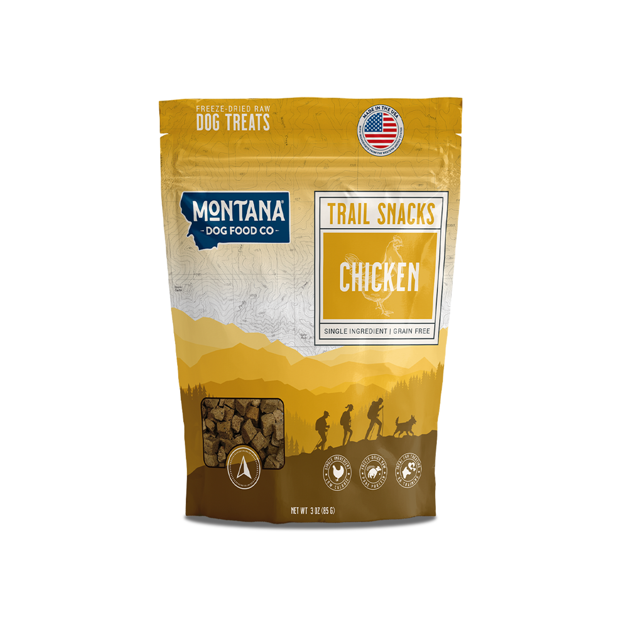 Chicken Breast Freeze-Dried Raw Trail Snacks (Treats) for Dogs 3oz