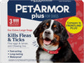 PetArmor Plus Flea Tick Treatment Dogs Waterproof Fast Acting 5-132lbs