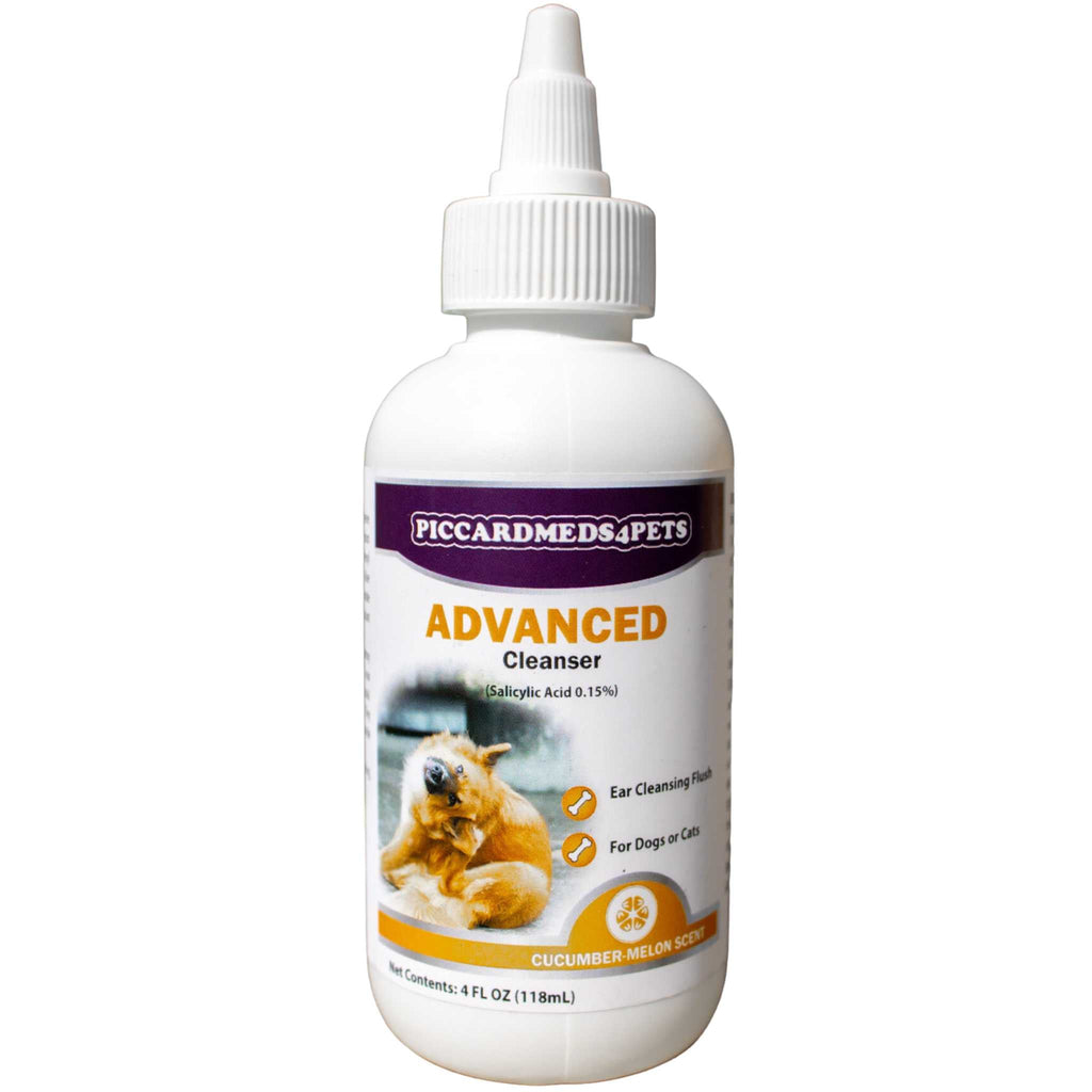 Piccardmeds4pets Ear Cleansing Solution  Salicylic Acid Aloe 4 oz. + Free Bandana