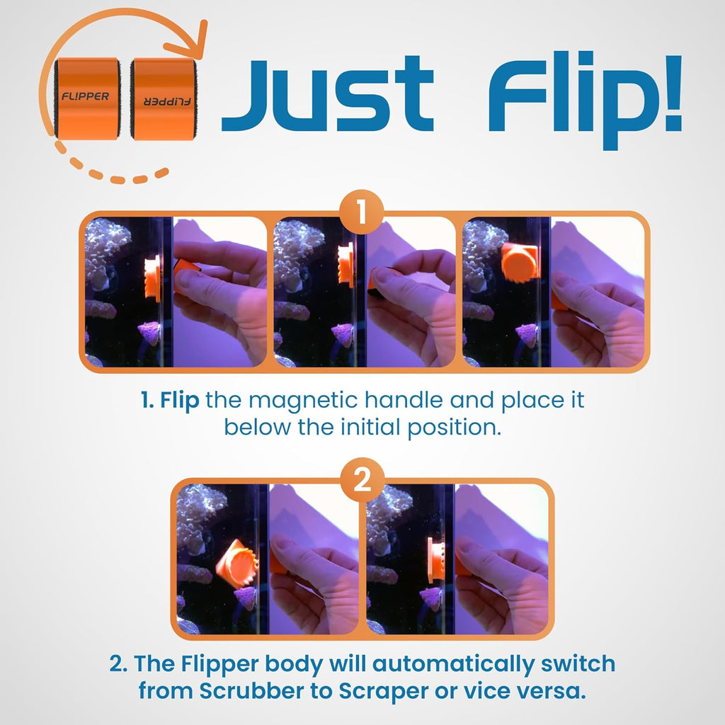 Flipper Pico 2-in-1 Magnetic Aquarium Cleaner Magnet