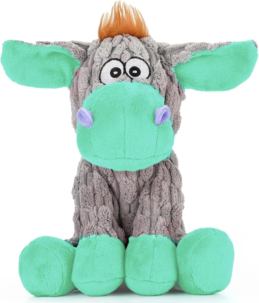 Plush Crinkle Squeaky Dog Toy for Small Medium & Large Dogs – Tough Chew