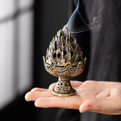 Boshan Incense Burner, Tabletop Ornament, Home Office Decor Collectible, Creative Portable Small Home Burner