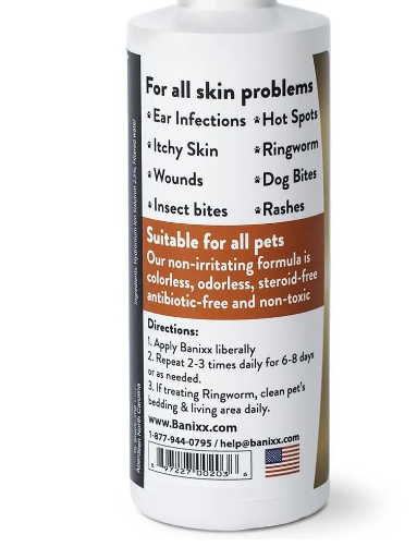 Banixx Pet & Horse Care Spray 2 oz – Travel Size – Skin & Hoof Care Solution