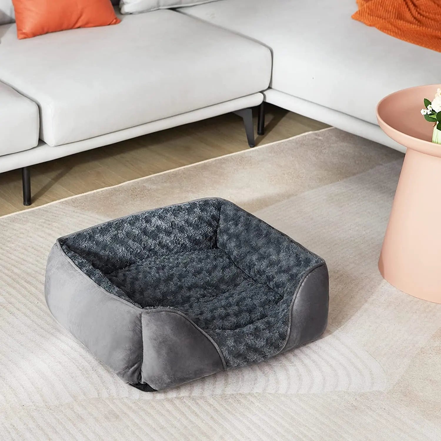 Washable Orthopedic Dog Bed – Soft Calming Pet Sofa for Small to Large Dogs