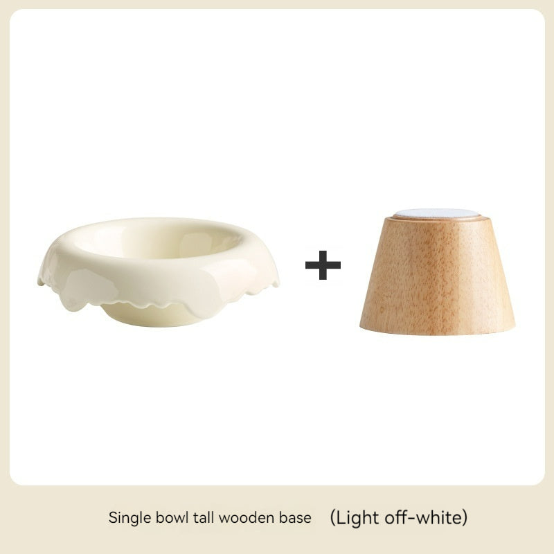 High Leg Ceramic Cat Food Bowl