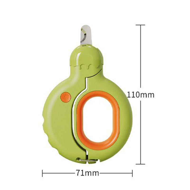 Donuts Lovely Pet Nail Clippers Cat Nail Clippers Dog Nail Knife LED Light Illuminates Blood Line Safe Nail Clippers