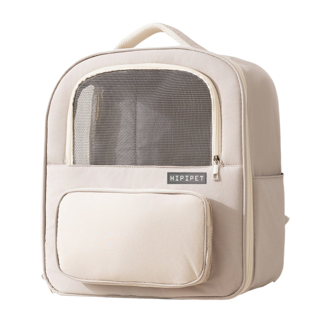 Breathable Pet Carrier Backpack, Warm & Comfortable Cat Dog Travel Backpack With Mesh Window