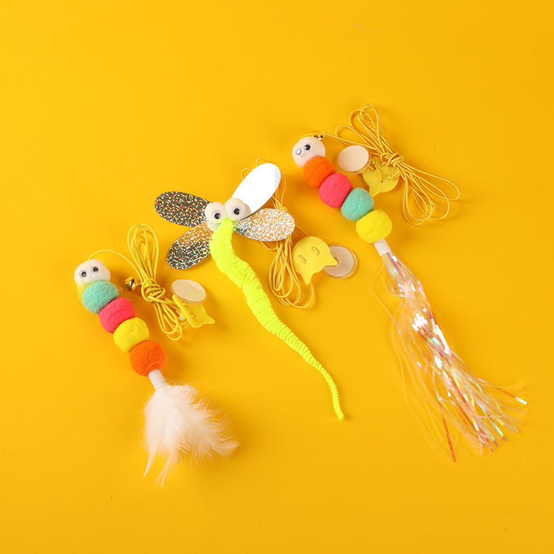 Feather Bell Cat Teaser Cat To Swing Toy
