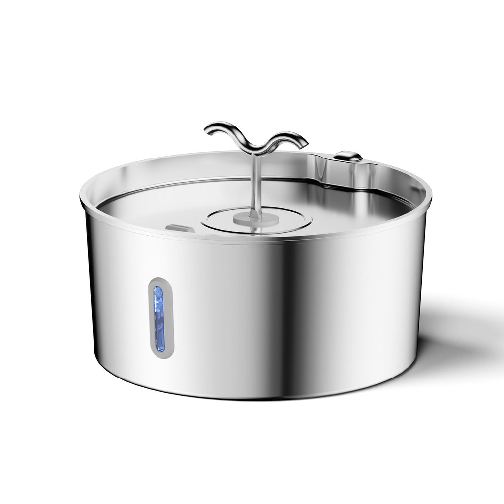 7L Pet Mouth Wet-proof Stainless Steel Large Capacity Floating Bowl Pet Bowl
