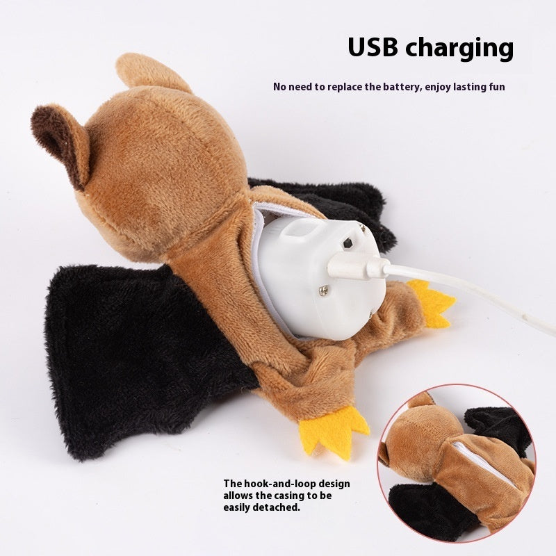 Pet Electric Sound Cat Plush Toy Rechargeable