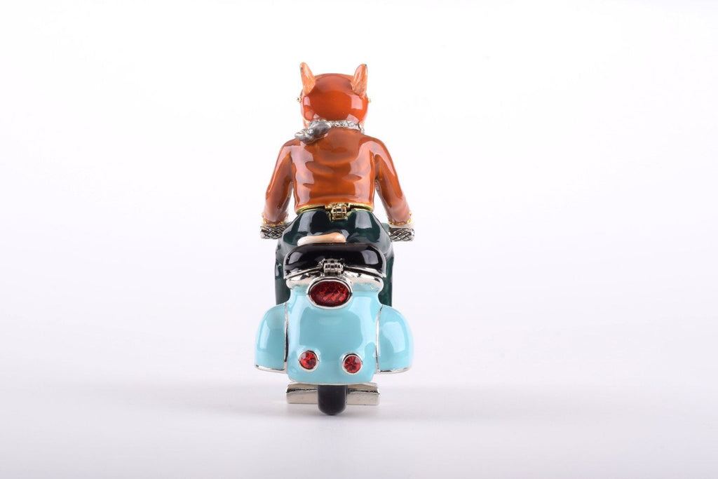Dog on Vespa