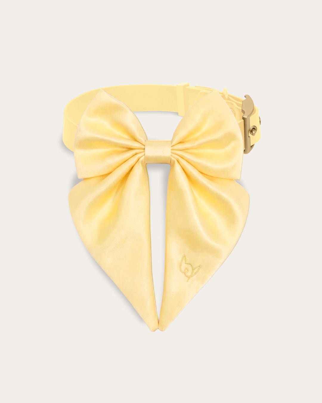 Satin Collar Bow 2.0 - Buttercream