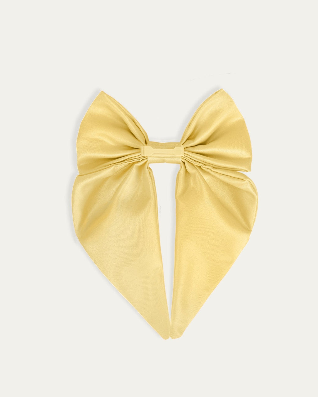 Satin Harness Bow - Buttercream